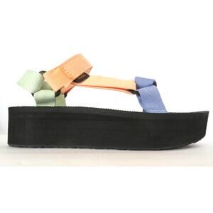 New TEVA Universal Original Multicolor Thick Sole Platform Sandals Women Sz 9